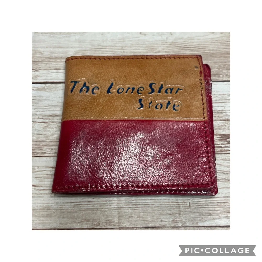 Texas The Lone Star State Leather Wallet